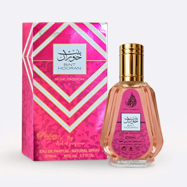 Bint Hooran Rose Passion parfum femme floral sucré musqué rose & vanille – alternative parfum girly tendance
