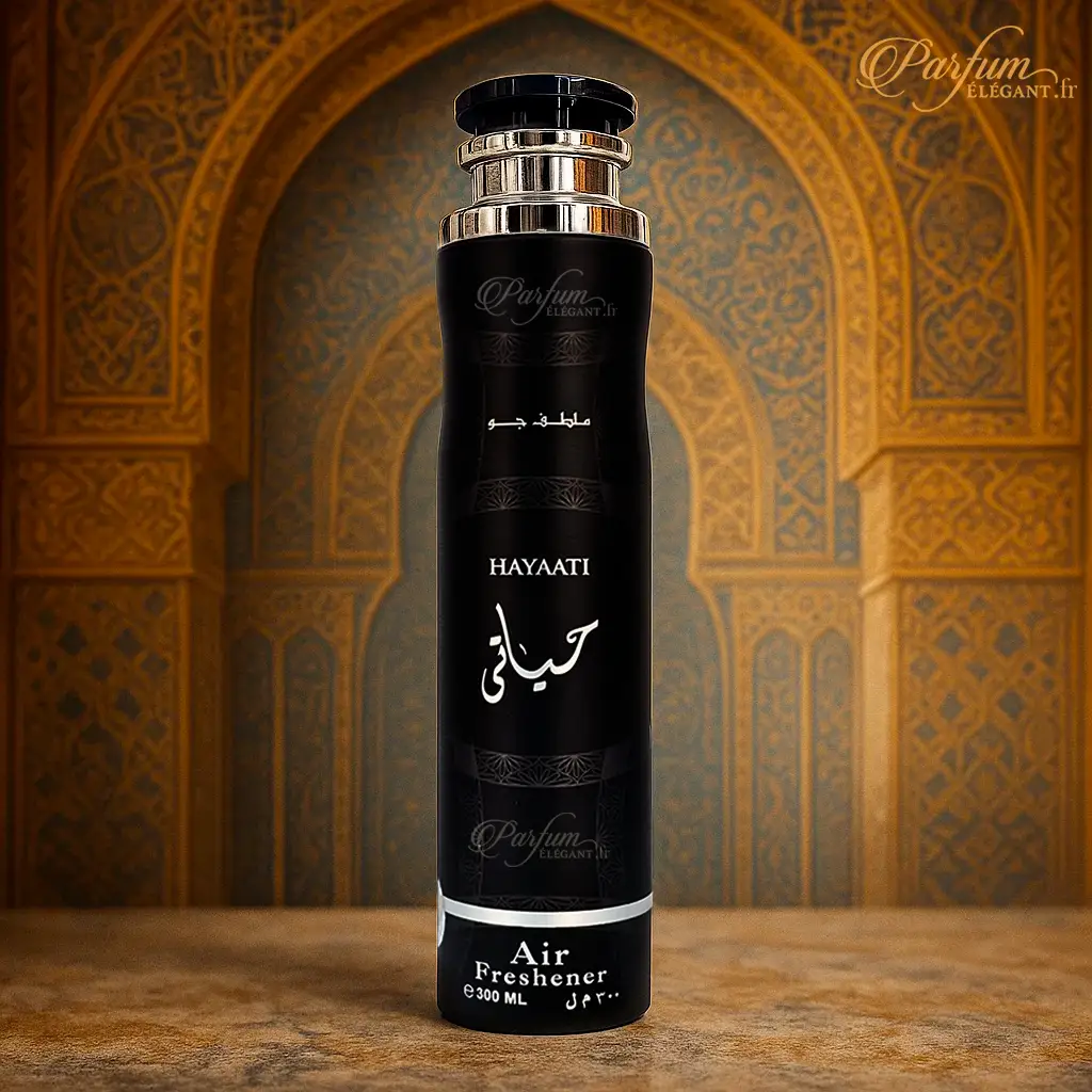 Spray d’Ambiance Hayati – Frais Boisé & Musc Ambre 2 parfum maison masculin boisé musqué oriental voiture