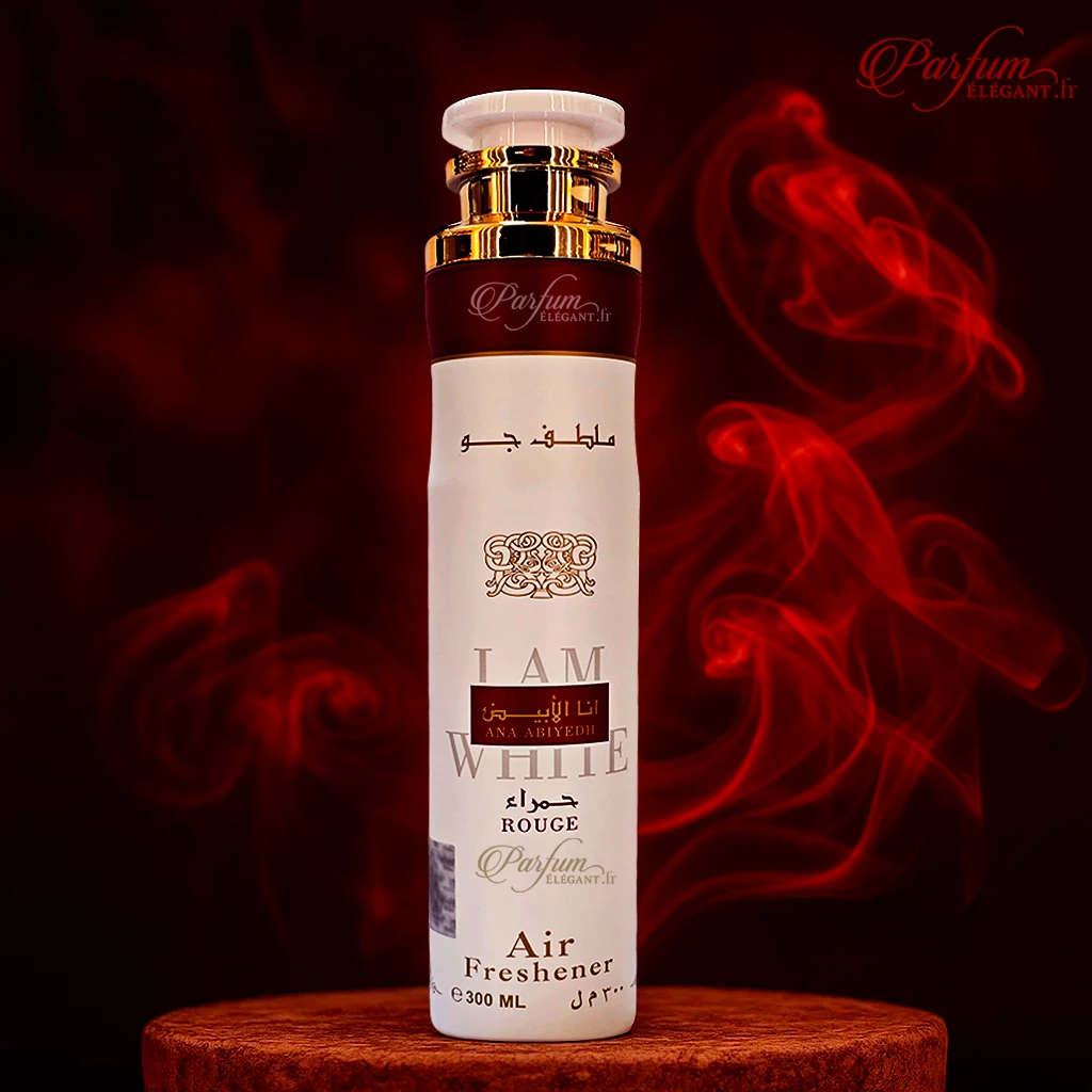 Spray Maison Ana Abiyedh Rouge – Ambiance Sucrée & Musquée Style Dubai 2 brume intérieur oriental rouge sucré musc fruité canapé lit voiture