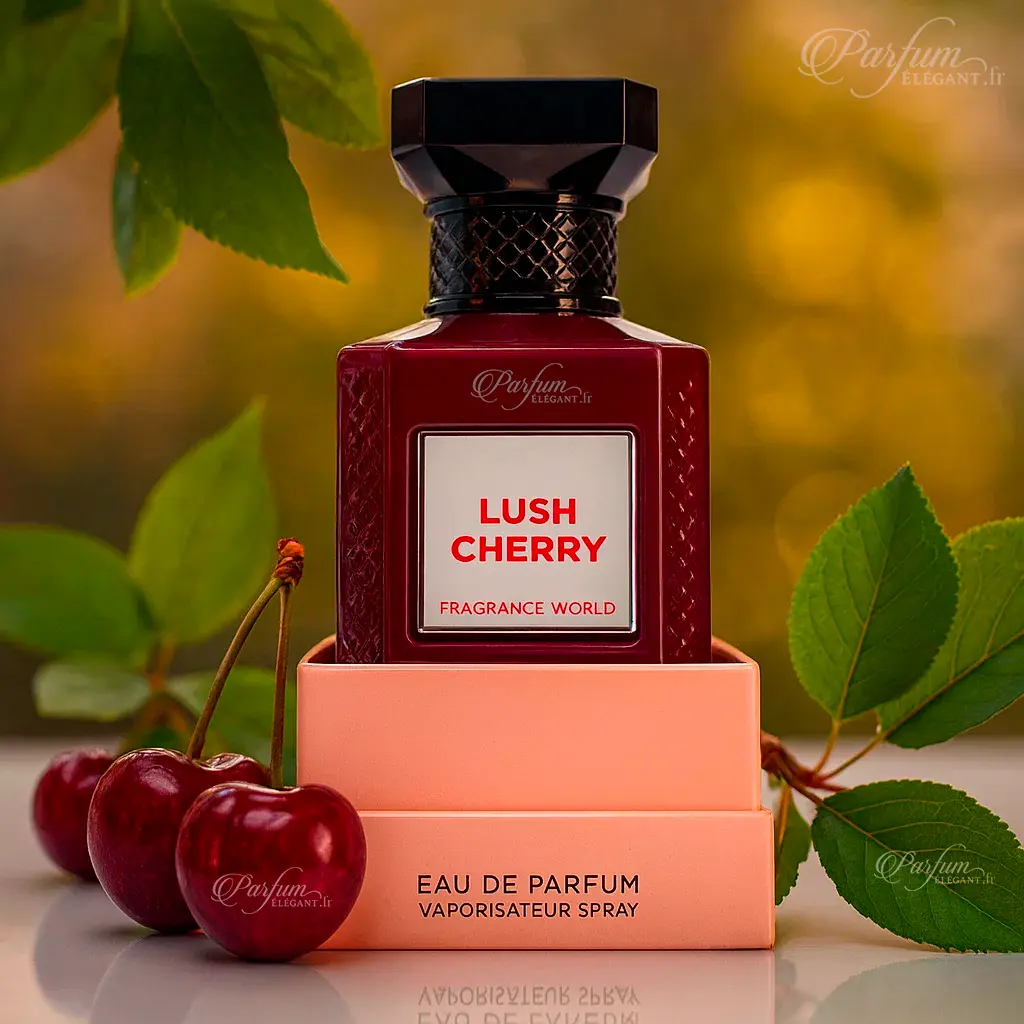 Lush Cherry – Eau de Parfum Cerise Gourmande & Amande | Fragrance World 3 Parfum unisexe inspiré de marque , un parfum fruité groumand unisexe