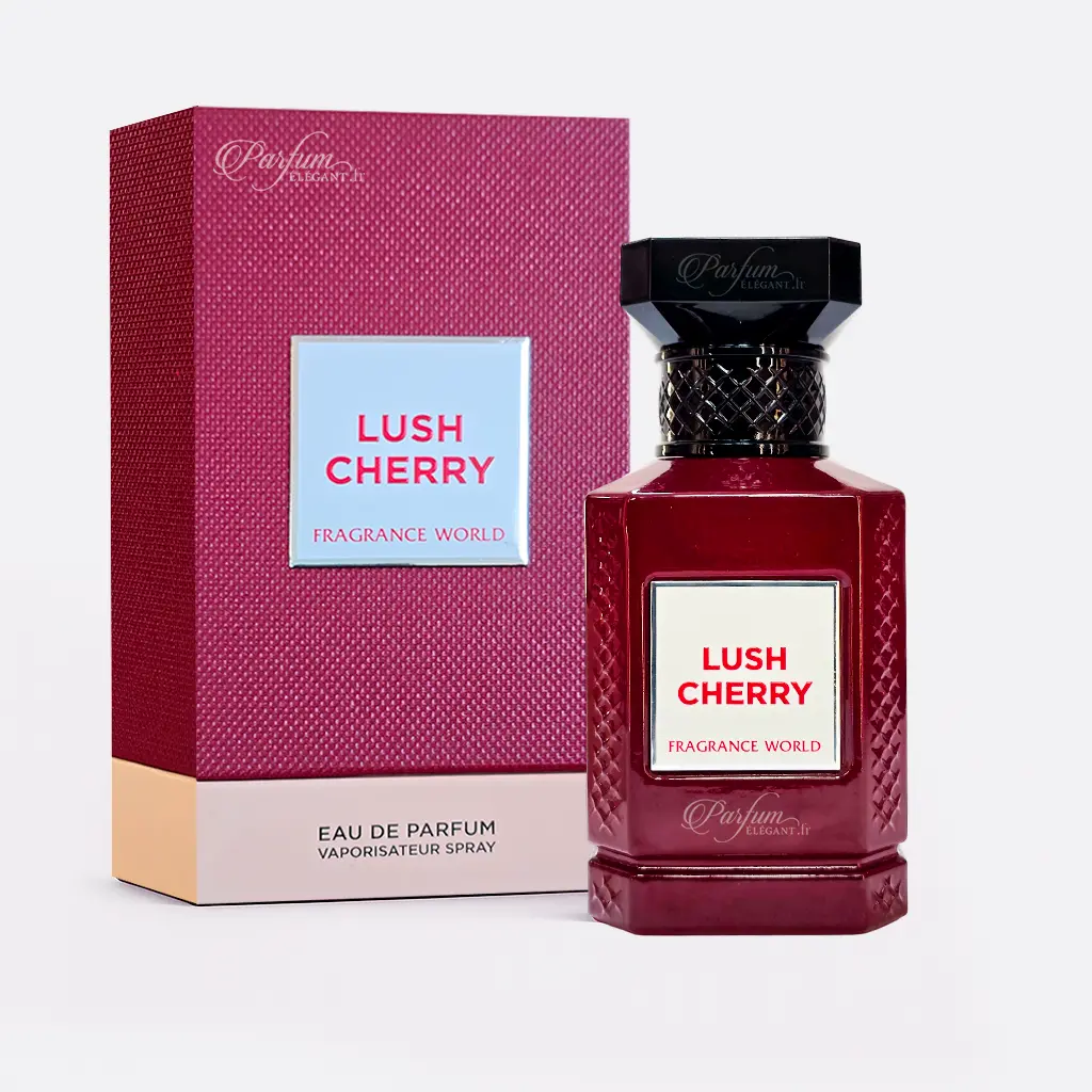 Lush Cherry – Eau de Parfum Cerise Gourmande & Amande | Fragrance World 1 Parfum mixte gourmand fruité inspiré de marque