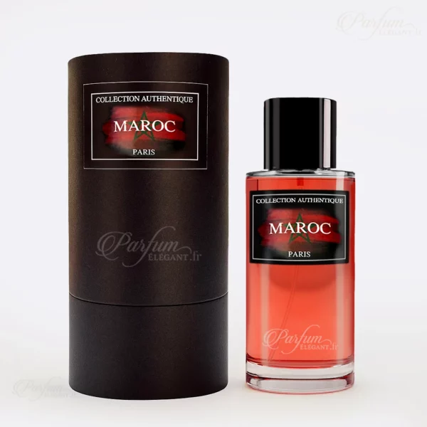 Flacon de parfum Maroc Collection Privée L’Authentique, Eau de Parfum mixte 50 ml – notes de safran, encens, oud, patchouli et vanille – parfum boisé et épicé.