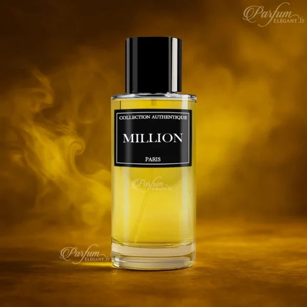 Parfum Million de la Collection Privée L’Authentique présenté avec son flacon doré élégant ; fragrance homme, orientale, chaude et séduisante.