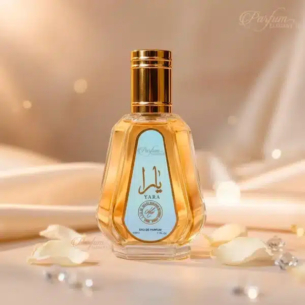 Parfum féminin Yara Moi dans une scène lumineuse et raffinée