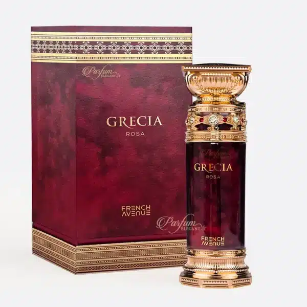Flacon Grecia Rosa 100ml avec coffret rouge – parfum floral rosé oriental pour femme