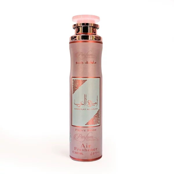 spray maison ammerat al arab rose brume textile floral sucré style dubai