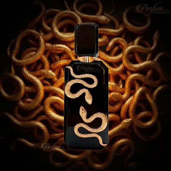 Flacon Veneno Noir parfum Dubaï tabac fumée vanille bourbon