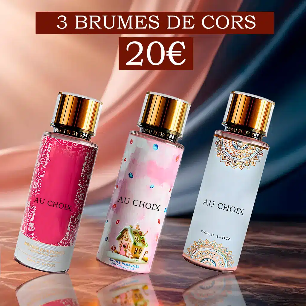 Promo 3 brumes de corps parfumées au choix pour 20 €