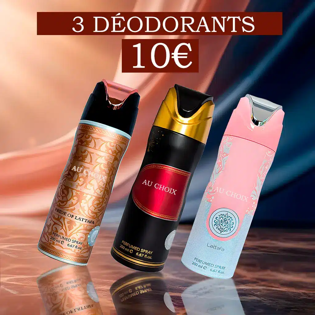 Promo 3 déodorants parfumés au choix pour 10 €