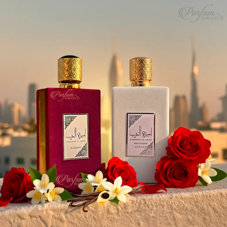 Duo Ameerat Al Arab ASDAAF parfum femme oriental avec skyline de Dubai