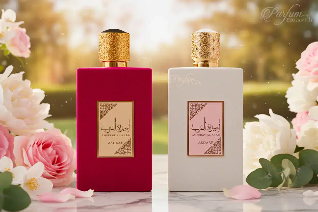 Duo Ameerat Al Arab Rouge et Privé Rose parfum femme oriental floral ASDAAF