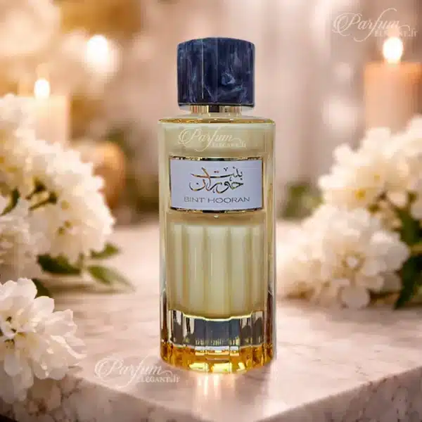 Flacon Bint Hooran Milky parfum gourmand lacté avec fleurs blanches