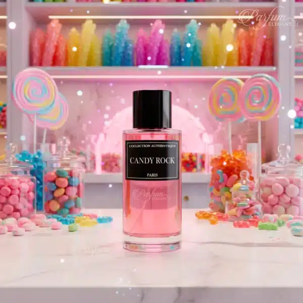 Candy Rock – parfum gourmand féminin Parfum Candy Rock 50 ml – vanille sucrée, notes fruitées et fleurs douces