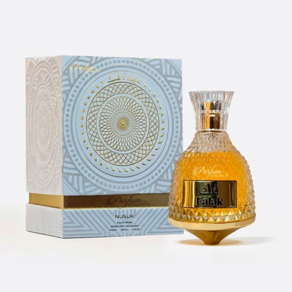 Parfums Homme – Parfums Dubaï & Orientaux Inspirés de Grandes Marques 13 Falak Nusuk eau de parfum orientale, flacon doré avec coffret, senteur chaude et élégante
