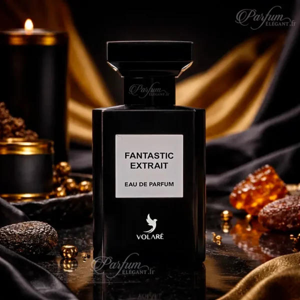 Flacon du parfum Fantastic Extrait Volaré parfum oriental intense notes cuir et vanille