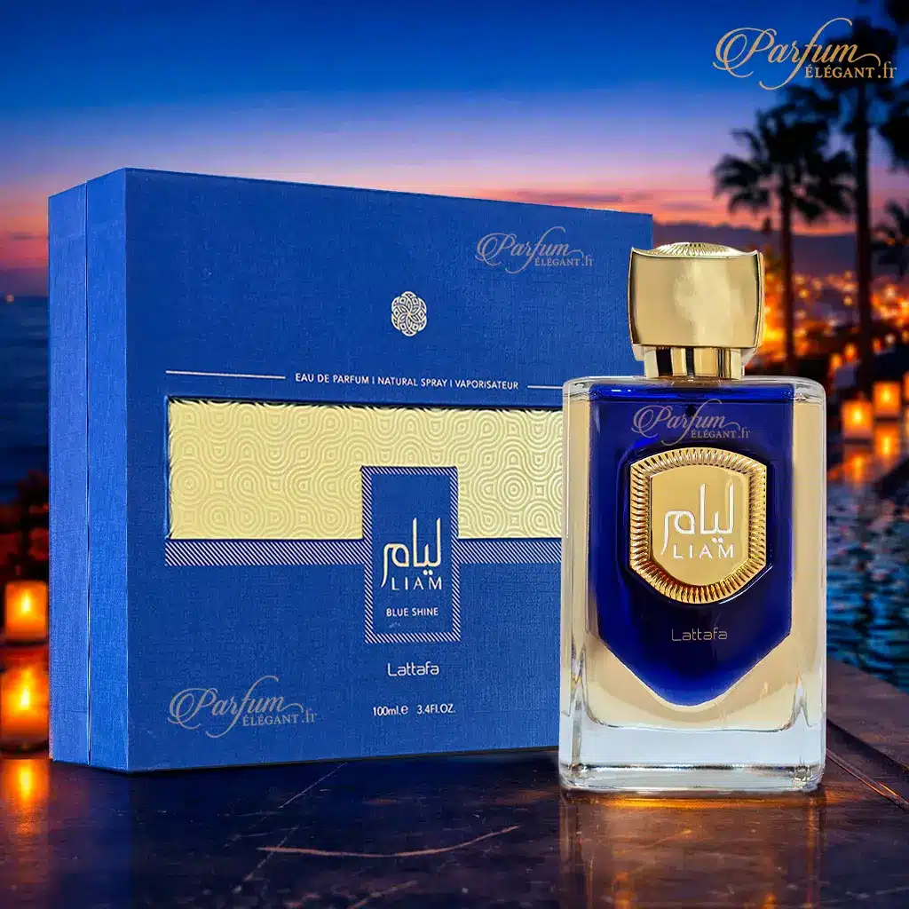 Liam Blue Shine – Eau de Parfum Frais Aquatique Homme – Lattafa 4 parfum liam blue shine lattafa pour homme tendance lattafa dans un jolie coffret