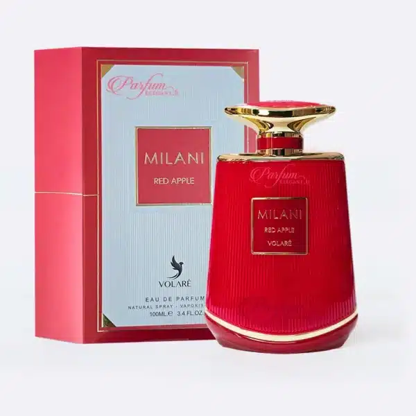 Flacon Milani Red Apple Volaré parfum fruité à la pomme rouge, senteur gourmande et féminine