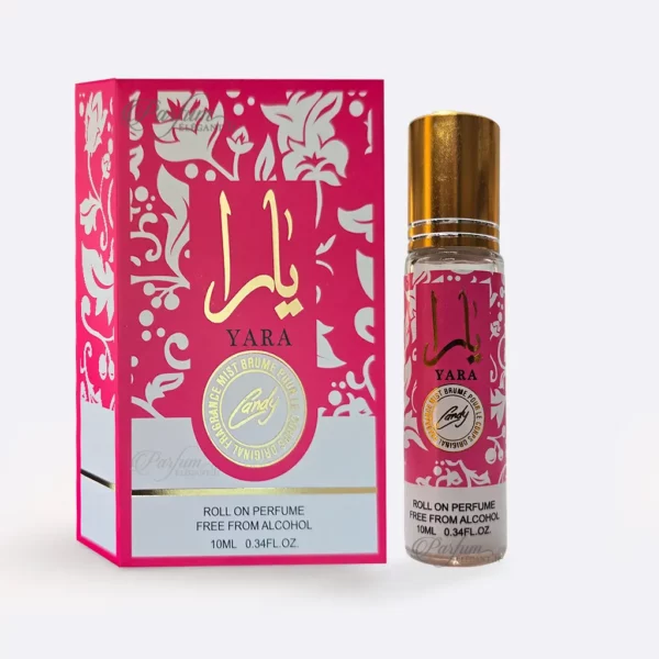 Musc Tahara Yara Candy roll-on sans alcool sucré fruité gourmand 10 ml