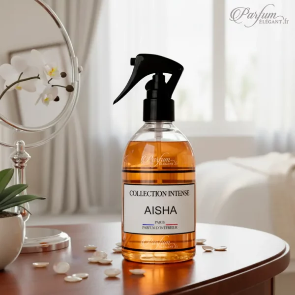 Parfum d’intérieur Aisha Collection Intense – ambiance maison raffinée Spray parfum d’intérieur Aisha Collection Intense pour parfumer la maison durablement