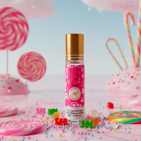 Roll-on Musc Tahara Yara Candy parfum intime sucré et poudré