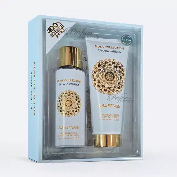 Coffret parfum Tahara Vanilla vanille lactée et musc blanc