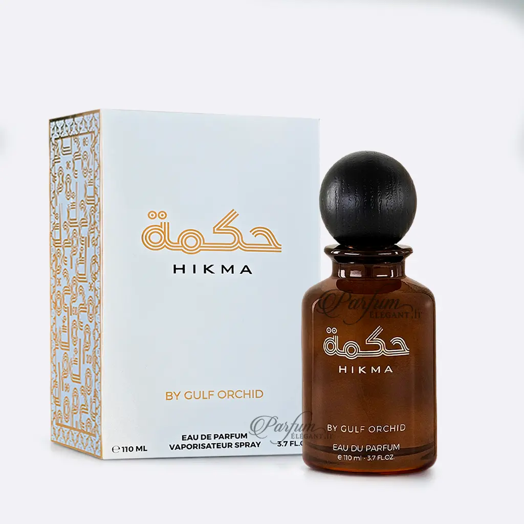 Hikma – Eau de Parfum Oriental Boisé Intense 110 ml | Gulf Orchid 1 Parfum Hikma By Gulf Orchid 110 ml eau de parfum oriental boisé flacon noir luxe