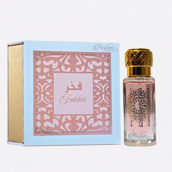 Huile parfumée Musc Fakhar orientale, flacon en verre avec coffret élégant, parfum musc doux et floral