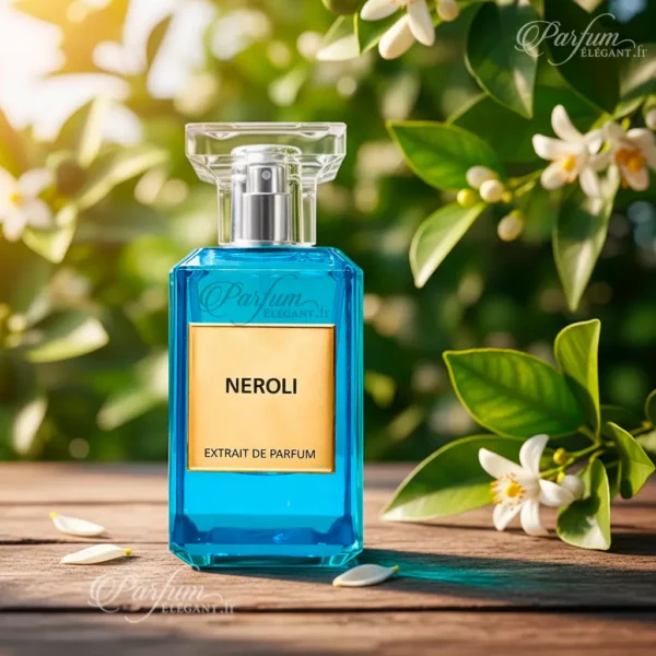 Neroli extrait de parfum avec coffret bleu – parfum frais et floral Parfum Neroli extrait de parfum avec boîte bleue – fragrance florale fraîche à base de néroli et muscs blancs