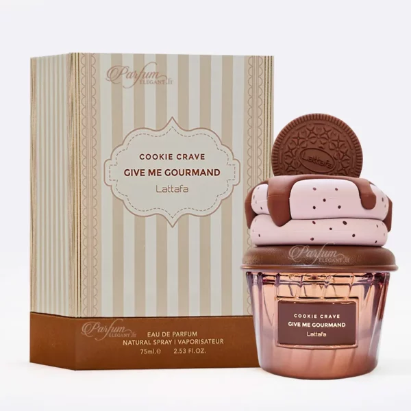 Parfum Élégant – Parfums Dubaï & Orientaux | Dupes Luxe à Prix Abordables en Boutique & en Ligne 8 Parfum gourmand Cookie Crave Give Me Gourmand Lattafa collection sucrée Parfum Élégant