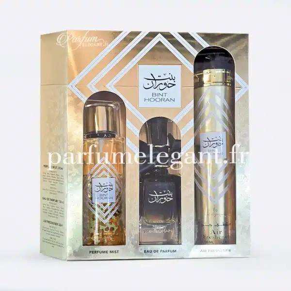 Parfum Élégant – Parfums Dubaï & Orientaux | Dupes Luxe à Prix Abordables en Boutique & en Ligne 7 Coffret cadeau Bint Hooran femme sucré oriental