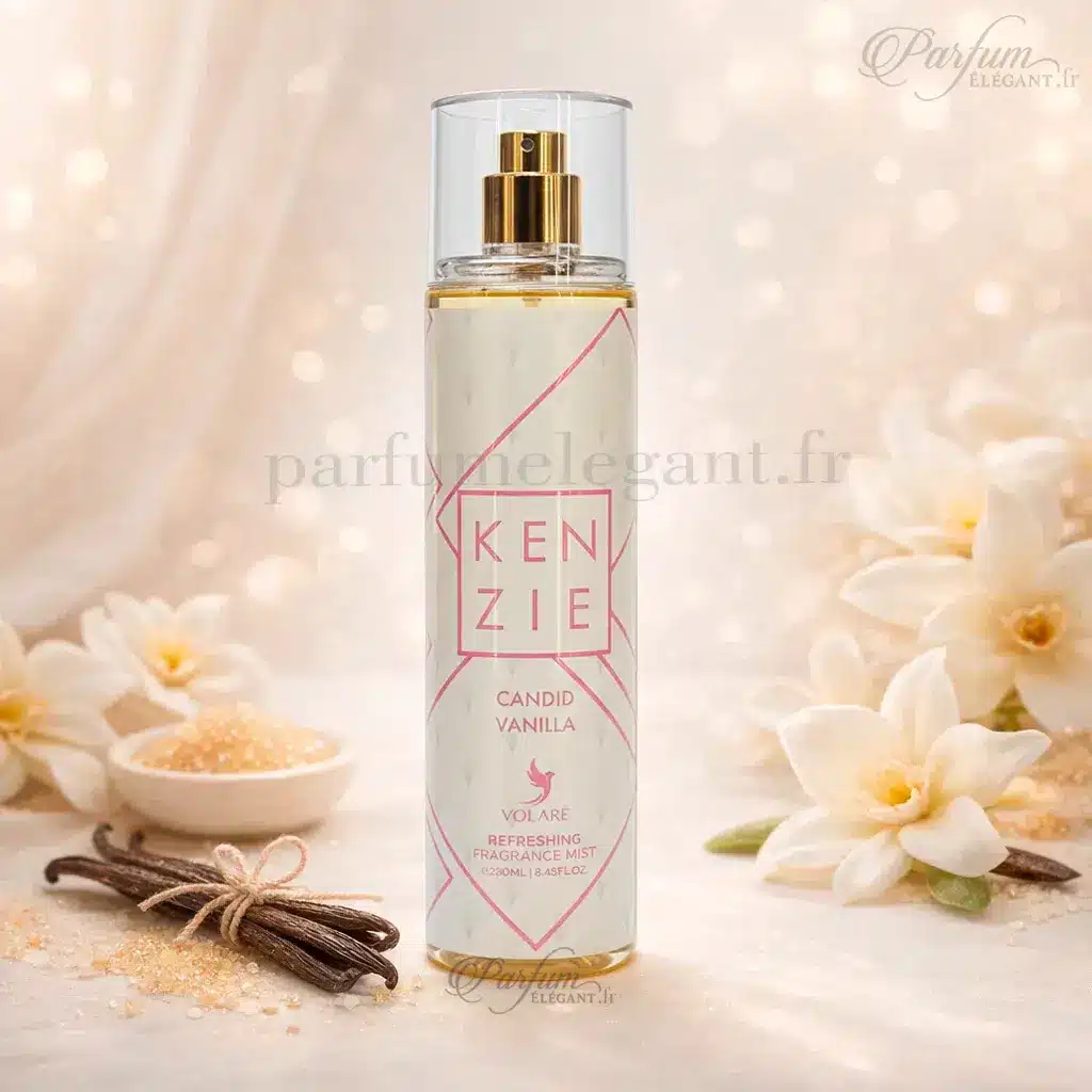 Candid Vanilla – Brume Parfumée Gourmande & Vanillée – Kenzie 2 Brume parfumée Candid Vanilla Kenzie vanille marshmallow caramel 250ml isnpiré d'un parfum tendance Kayali
