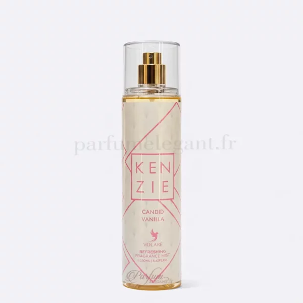 Parfum Élégant – Parfums Dubaï & Orientaux | Dupes Luxe à Prix Abordables en Boutique & en Ligne 7 Brume parfumée Candid Vanilla Kenzie vanille marshmallow caramel 250ml