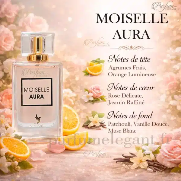 note-moisele-aura-volare note parfum Moisele Aura Volaré 100ML parfum femme floral oriental élégant