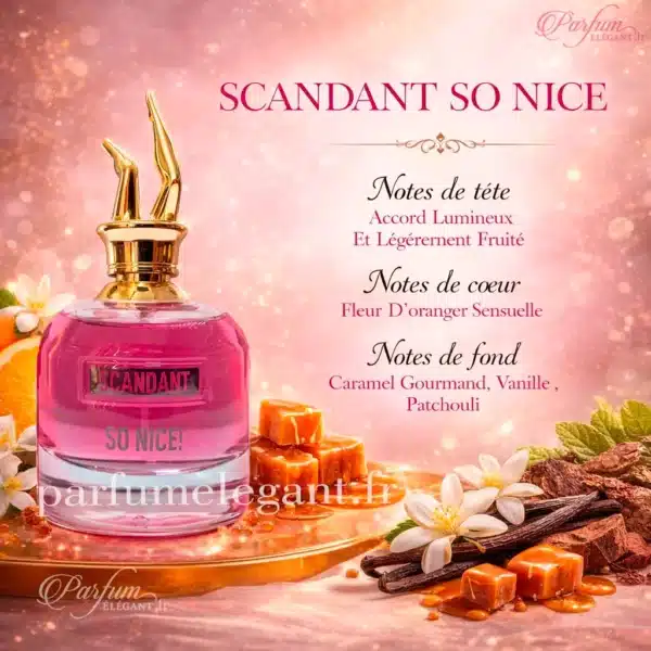 note-parfum-scandant-so-nice-fragrance-world-100ml. note du parfum scandant so nice inspiré de marque