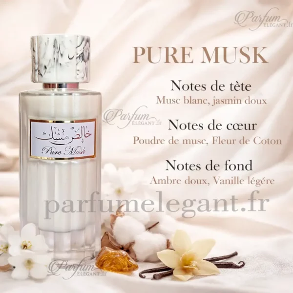note-pure-musk-milky-ard-al-zaafaran-100ml note de parfum hydratant sans alcool pure musk milky