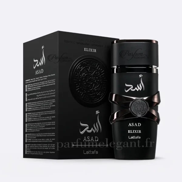 Flacon Asad Elixir Lattafa parfum oriental homme
