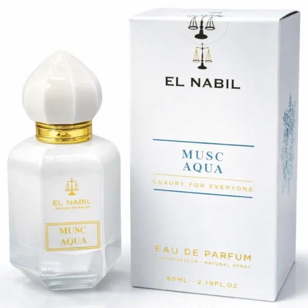 Parfum Élégant – Parfums Dubaï & Orientaux | Dupes Luxe à Prix Abordables en Boutique & en Ligne 6 Musc Aqua El Nabil 65ML parfum musqué frais marin