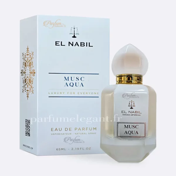 Parfums Homme – Parfums Dubaï & Orientaux Inspirés de Grandes Marques 12 Parfum mixte Musc Aqua El Nabil 65ML parfum musqué frais marin