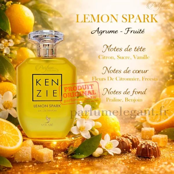Kenzie Lemon Spark Volaré eau de parfum 100ml note de parfum kenzie lemon spark pour femme authentique