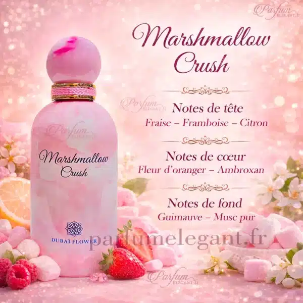 Marshmallow-Crush-note-olfactive note olfactive du parfum marshmallow crush nouveau dubai