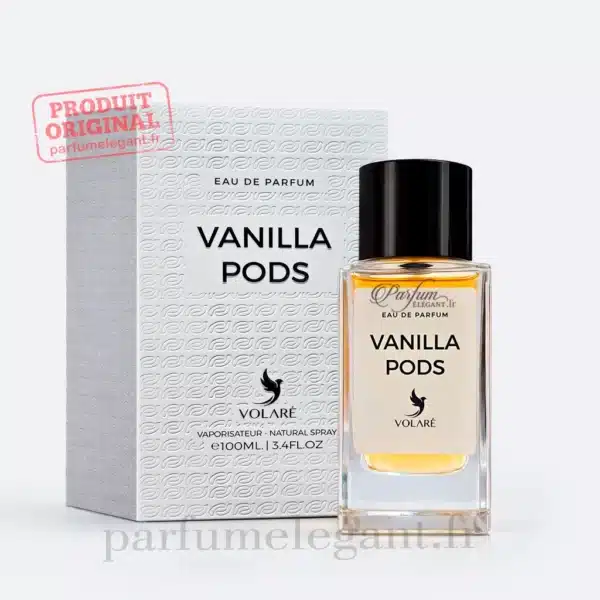 Parfum Élégant – Parfums Dubaï & Orientaux | Dupes Luxe à Prix Abordables en Boutique & en Ligne 12 Vanilla Pods de Volaré parfum mixte vanillé gourmand 100ml avec boîte