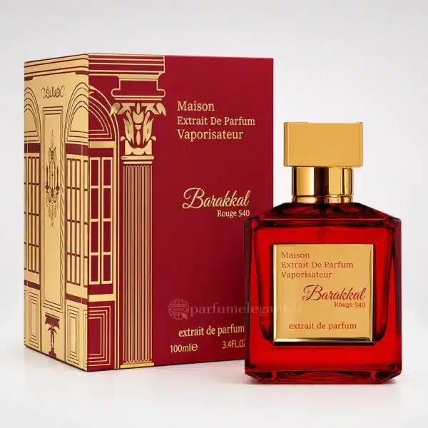 Barakkat Rouge 540 extrait de parfum mixte 100 ml avec boîte rouge et dorée