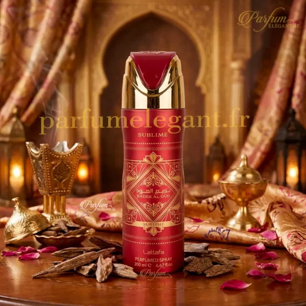 Body spray Badee Al Oud Sublime Lattafa déodorant parfumé 200ml body spray badee al oud sublime lattafa deodorant parfume 200ml
