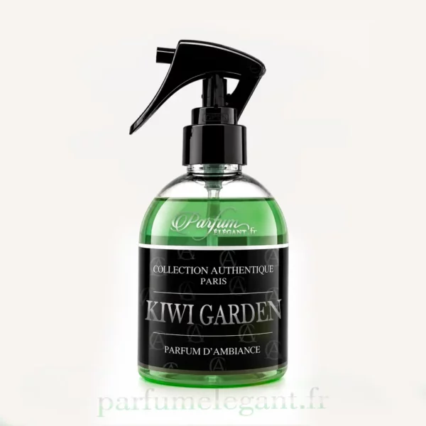 Parfum Élégant – Parfums Dubaï & Orientaux | Dupes Luxe à Prix Abordables en Boutique & en Ligne 8 Le spray maison Kiwi Garden Collection Authentique Paris diffuse une senteur fraîche et fruitée inspirée du kiwi et des jardins verdoyants. Un parfum d’ambiance idéal pour créer une atmosphère propre, naturelle et rafraîchissante dans toute la maison.