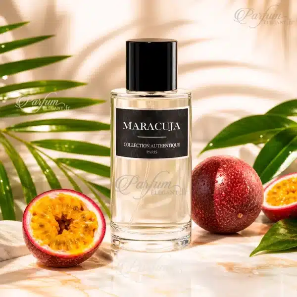 maracuja-collection-authentique-packshot-parfum-50ml Flacon Maracuja Collection Authentique Paris 50 ml parfum fruité boisé oriental disponible chez Parfum Élégant