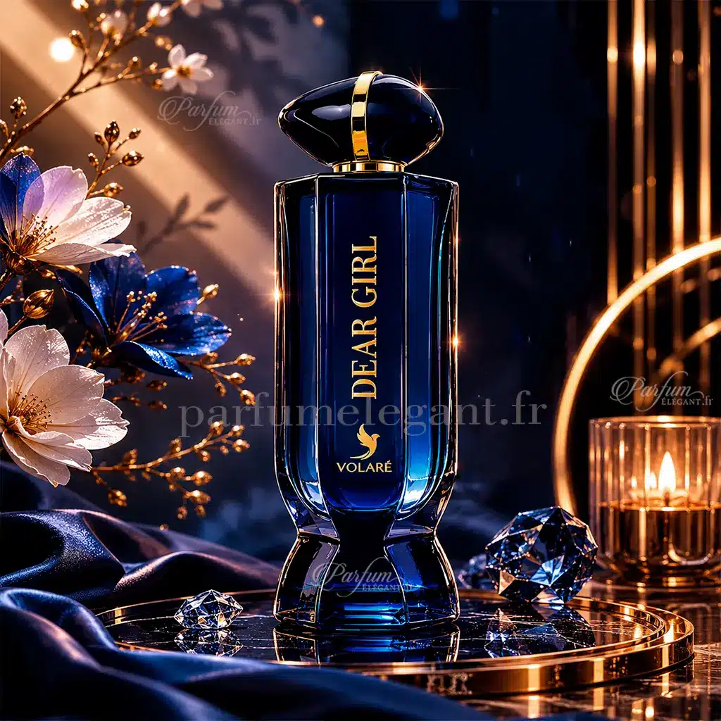 Dear Girl Volaré – Parfum Femme Gourmand, Floral & Sensuel 90 ml 2 Flacon et boîte Dear Girl Volaré eau de parfum femme 90 ml sur fond blanc