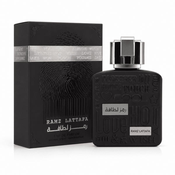 Parfum Élégant – Parfums Dubaï & Orientaux | Dupes Luxe à Prix Abordables en Boutique & en Ligne 12 Ramz Lattafa Silver Eau de Parfum homme 100 ml aux notes de poire, lavande, menthe, bergamote, cardamome, sauge, vanille, ambre, musc et patchouli