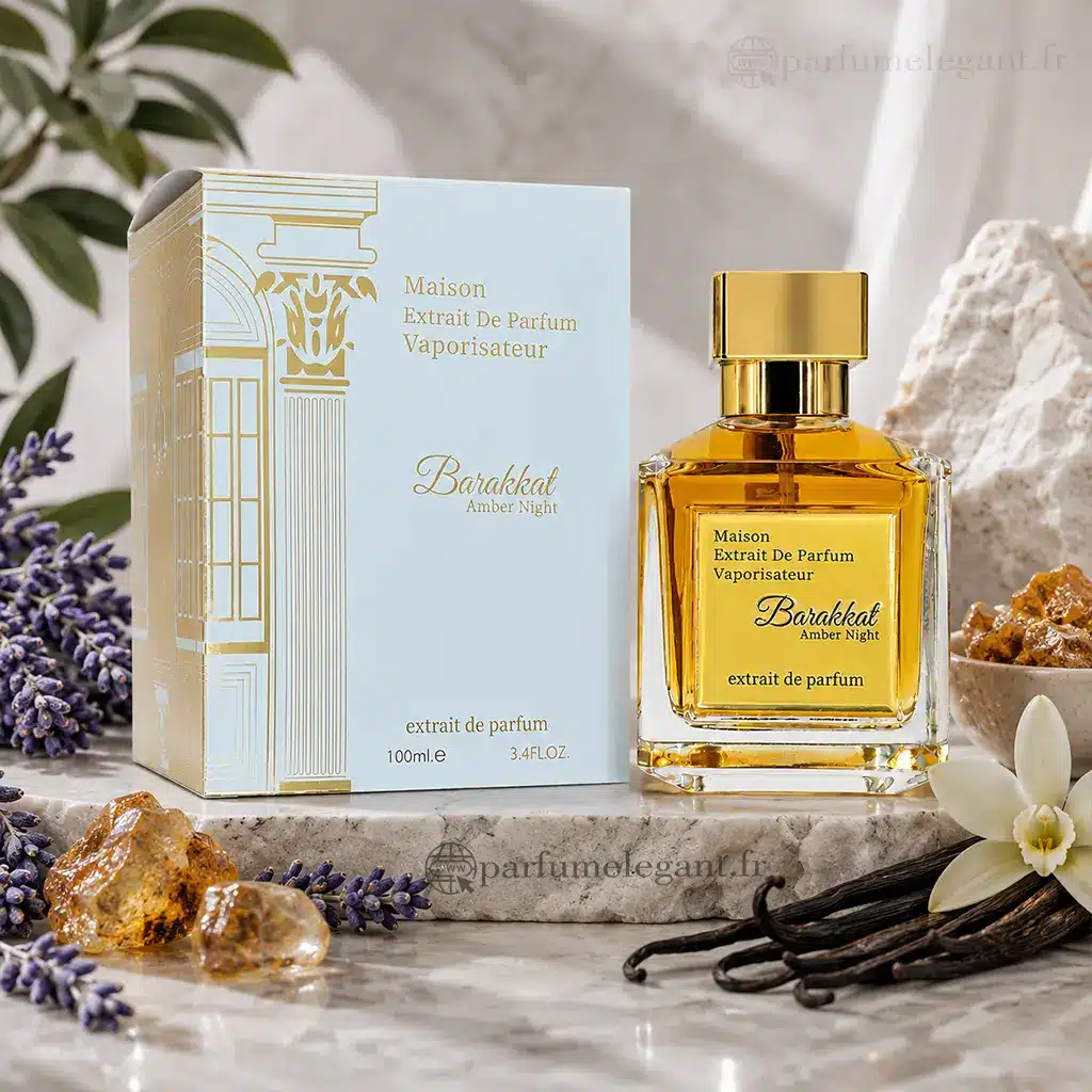 Barakkat Amber Night – Extrait de Parfum Mixte 100 ml 4 Barakkat Amber Night extrait de parfum mixte avec vanille ambre et lavandin