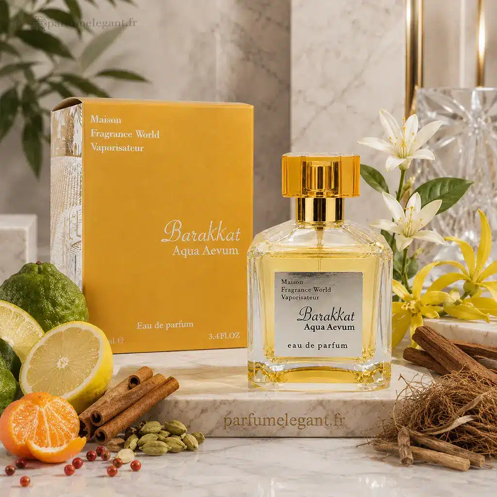 Barakkat Aqua Aevum – Eau de Parfum Mixte 100 ml 5 Barakkat Aqua Aevum Fragrance World eau de parfum 100 ml avec boîte