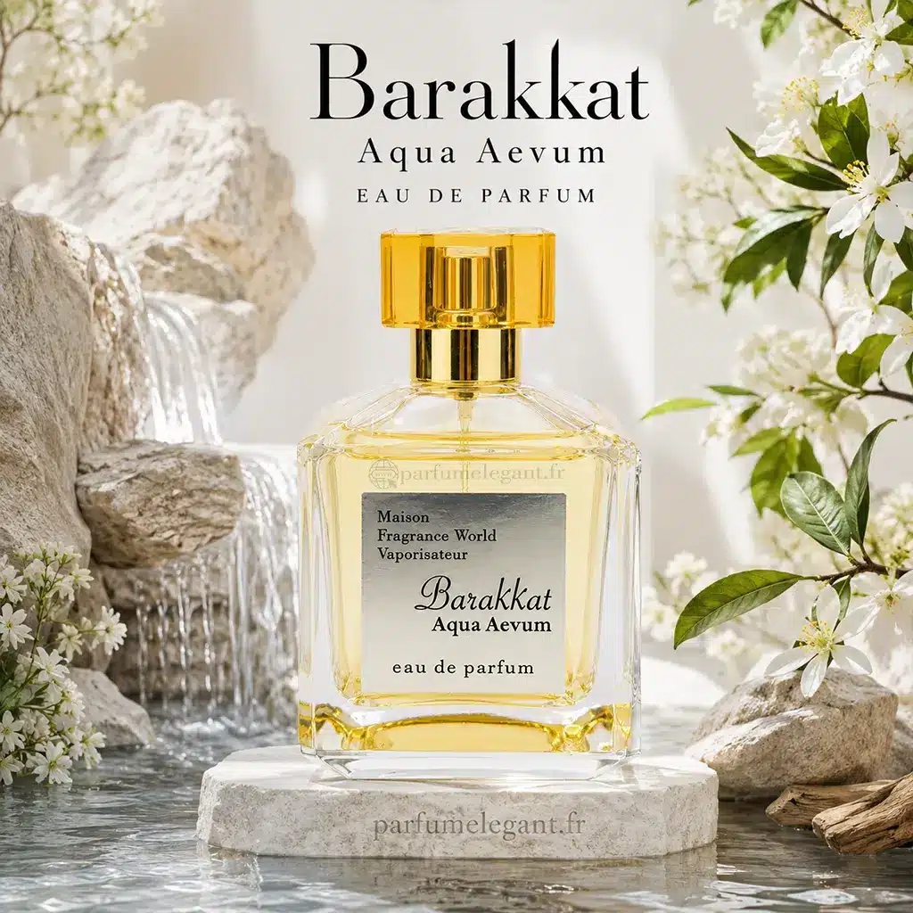 Barakkat Aqua Aevum – Eau de Parfum Mixte 100 ml 3 Barakkat Aqua Aevum 100 ml parfum frais aux agrumes épices santal et vétiver